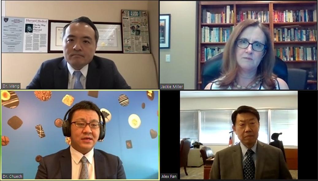 07舉行的網路論壇對談，分享臺灣模式防疫經驗